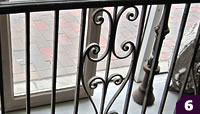 iron fence section