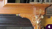 Light Mahogany finish mirror