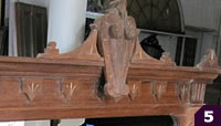 Mahogany with burl detail
