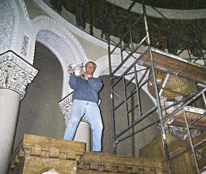 Bill Raymer deconstructing a church