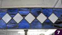 Blue and White stained glass